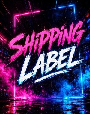 Shipping Label after show purchase from closet.